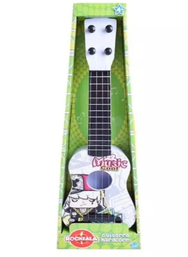 Manos Guitar Classic Design Cartoon Print Steel Wire for Kids, Pack of 1, Random Colour - Image 1